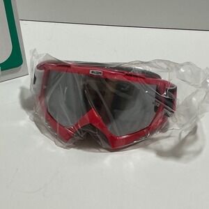 Blur Optics Premium MX Goggles Red Black 3391 Motocross Dirt Bike Eyewear NEW